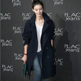 韩国2015高端大牌中长款加厚毛呢外套女长袖宽松显瘦韩版羊绒大衣