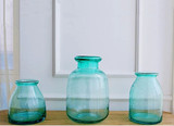 特价包邮 客厅玄关装饰摆件 玻璃绿色气泡花瓶 小清新花瓶包邮