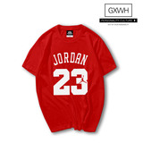 夏季新款乔Jordan23号丹篮球衣服嘻哈街舞BBOY短袖t恤男有大码