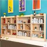 实木书柜松木书架置物柜     现代简约自由组合柜儿童环保收纳柜