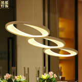 led亚克力餐厅吧台鱼线个性创意现代简约大气长方形吊灯具