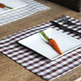 日系创意防水格子餐垫 棉麻布艺西餐垫桌垫 盘垫 杯垫 碗垫隔热垫
