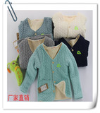 童装 新款韩版儿童加绒加厚男女T恤打底衫 厂家直销保暖衣 上衣