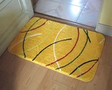蓝妤黄色清爽 门垫 地垫 地毯卧室,茶几地毯 地毯规格可定制