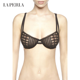 La Perla新品内衣TULLE SOUTACHE系列蕾丝花边优雅性感文胸双肩带