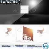 201504 三维立体线框方块动画展示标志公司创意片头AE模板