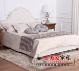 床北欧宜家 欧式美式双人布艺床软包床 布床 1.5米 1.8米床特价
