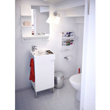 9.7温馨宜家IKEA利兰根镜子浴室镜隔板架置物架储物架毛巾挂杆