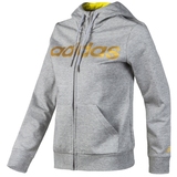 Adidas阿迪达斯女外套 秋冬新品运动休闲连帽保暖夹克AO4117
