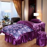 高档美容美体床罩四件套纯棉全棉美容按摩院床上用品80宽以内通用