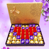 包邮 费列罗巧克力礼盒装心形玫瑰花生日情人节送男女友老婆礼物
