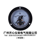 YX-100ZT轴向带边电接点压力表轴向带法兰电接点 0-1mpa 水压表