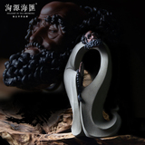 淘源海汇 达摩祖师陶瓷佛像摆件紫砂禅意人物雕塑家居装饰工艺品