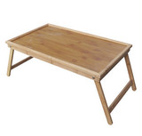 折叠托盘 简易茶几床上桌零食桌儿童餐桌野餐桌楠竹框架