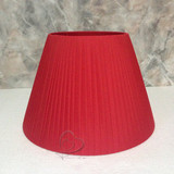 包邮大红色灯罩田园风格红色手工宽褶灯罩台灯落地灯客厅床头灯罩