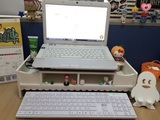 用品液晶笔记本电脑收纳盒整理盒托架支架子桌面储物箱大号办公室
