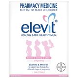 澳洲 拜耳Elevit爱乐维叶酸片孕期备孕孕妇维生素营养100片