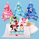 迪士尼Disney纯棉纱布童巾6条装 宝宝婴儿童毛巾 卡通 挂式 A类