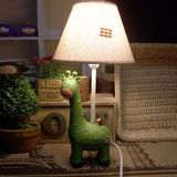 可爱长颈鹿卡通动物台灯 儿童房创意台灯床头夜灯包邮