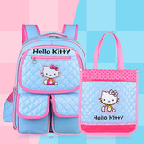 新款hello kitty小学二三四五六年级书包女童PU皮背包搭配补习袋