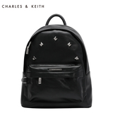 CHARLES&KEITH 女包 CK2-20150400 潮流铆钉时尚双肩包大包