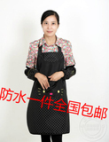 新款防污KT猫韩版加厚防水绘画围裙成人厨房家居工作服反穿衣