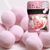 日本进口零食糖果 嘉娜宝口香糖kracie 玫瑰香体糖果32g 约会必备
