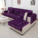 外贸冬纯紫色简约现代木耳边法兰绒沙发坐垫布艺贵妃欧式 飘窗垫