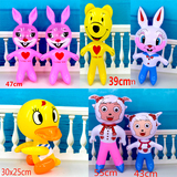 充气玩具批发厂家皮货PVC 热卖地摊玩具儿童玩具美羊羊歪头鸭兔子