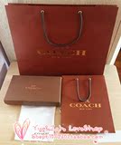Coach美国专柜 棕色包装礼品盒 礼盒 纸袋 拎袋 购物袋 礼品袋