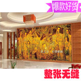东南亚风格墙纸 抽象人物油画大型壁画 KTV壁纸酒店无缝墙布壁布