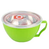 不锈钢碗 韩式泡面碗 便当盒饭盒方便面专用杯汤碗 密封碗 保鲜碗