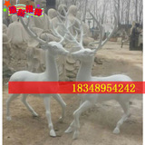 玻璃钢圣诞节动物雕塑工艺品酒店商场软装饰品摆件麋鹿雕像现货