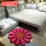 特价包邮 3D立体太阳花韩国丝 花形地毯 客厅卧室床边毯地垫定制