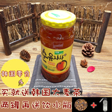 上海零食kj蜂蜜柚子茶韩国原装进口 瓶装饮料果粒茶包邮代理