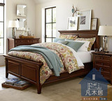 PB美式实木床双人床1米8 婚床定做高箱床 橡木家具 现代卧室家具