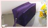 外贸原单出口正品外单深紫色化妆包手抓包零钱包手包手机包洗漱袋