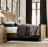 出口外贸原单 法式实木床 美式雕刻实木1.8床新古典复古卧室家具