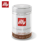 illy意大利原装进口意利浓缩中度烘焙咖啡粉 过滤式咖啡250G