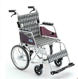 三贵（Miki）老年轮椅车MOCC-43JL轻便可折叠老人轮椅
