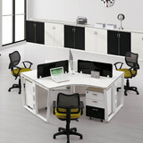 卓尔办公家具厂职员办公桌椅 4人屏风卡位工作位 员工办公桌定制