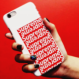 欧美潮牌Supreme手机壳苹果iphone6s 6 plus手机壳全包磨砂硅胶套