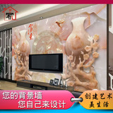 瓷砖背景墙 中式客厅电视背景墙砖 3d玉雕文化石壁画 花瓶梅花