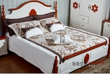 地中海帆船蓝色酒店风格被套床单四件套床上用品纯棉床品纯色北欧