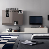 电视柜组合电视墙 简约现代  客厅家具活动伸缩烤漆北欧电视机柜