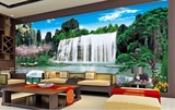 大型壁画3D立体沙发电视背景墙布画墙纸壁纸自然风景客厅现代简约