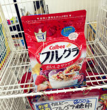 日本代购 calbee卡乐比水果谷物麦片休闲零食品 营养早餐800g