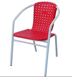 宜家圈椅成人塑料椅子靠背电脑椅餐椅麻将椅办公休闲藤椅洽谈椅凳