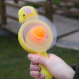 小象手压风扇儿童掌上手持小型风扇游戏闪灯迷你风扇手动扇