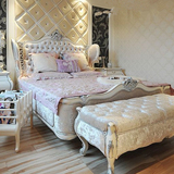 新古典后现代双人床婚床 1.8米床铺 欧式卧室家具 样板房别墅会所
